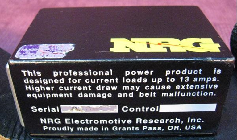 Picture of NRG Research Battery Belt only