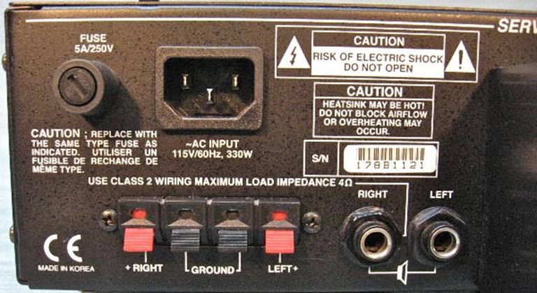 Picture of Samson Servo 170 Studio Power Amplifier