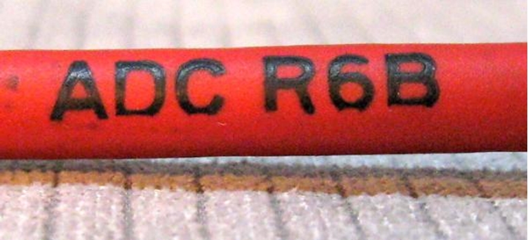 Picture of ADC 6', Red TT (Bantam) Nickel Patch Cable