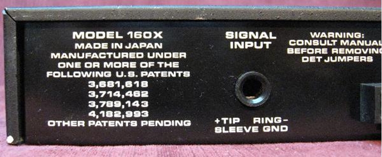 Picture of DBX 160x Limiter, sn: U1602486