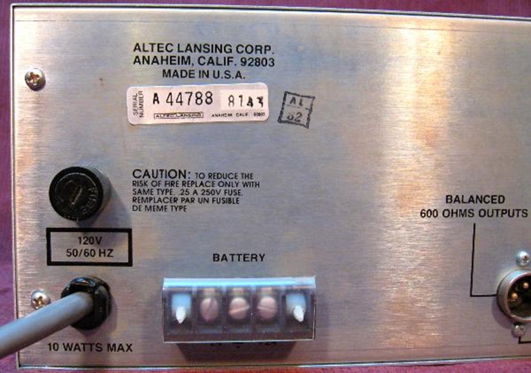 Picture of Altec Lansing 1699A 6 channel Mixer
