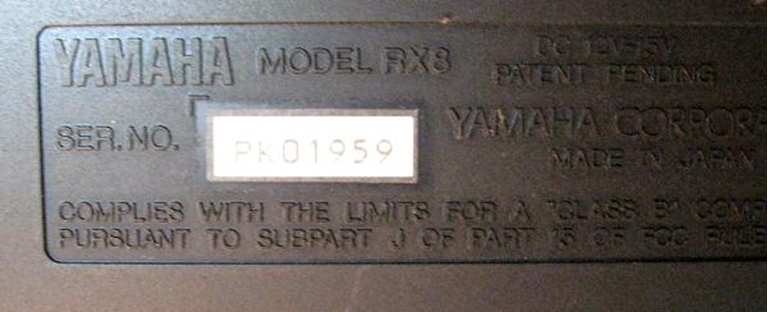 Picture of Yamaha RX8 Drum Machine