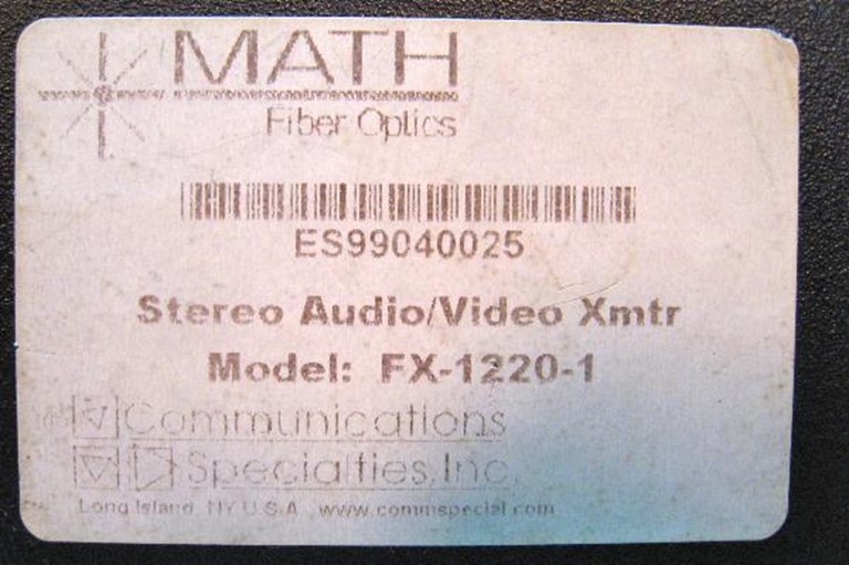 Picture of Math Fiber, FR1220 Fiber Optic AV Transceiver