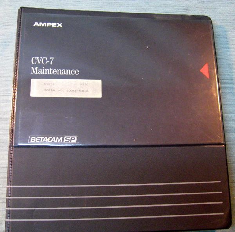 Picture of Ampex CVC-7 Maintenance Manual
