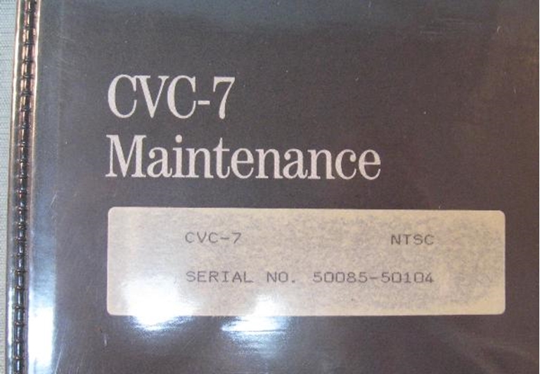 Picture of Ampex CVC-7 Maintenance Manual