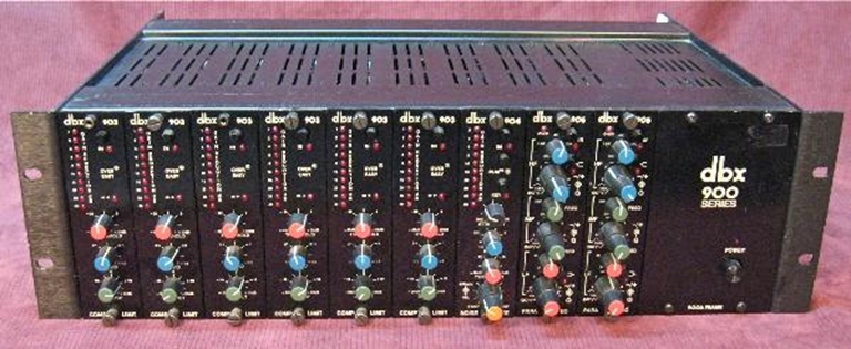 Picture of DBX 900 Frame with 903, 904 and 905 modules