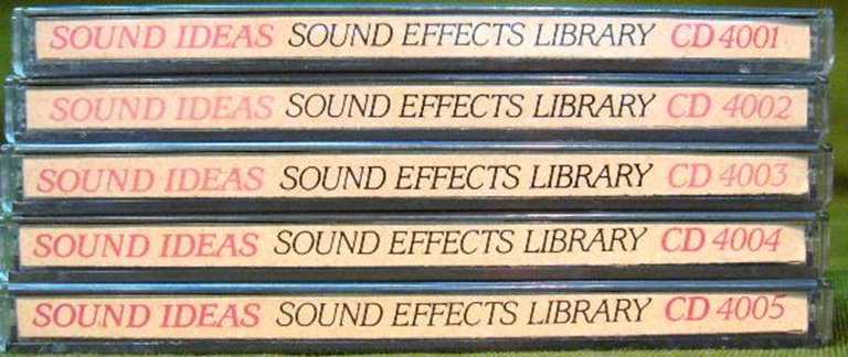 Picture of Sound Ideas Sound Effects Library 4000 Series CDs