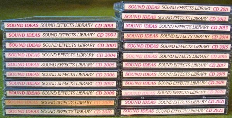 Picture of Sound Ideas Sound Effects Library 2000 Series CDs