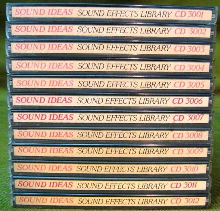 Picture of Sound Ideas Sound Effects Library 3000 Series CDs