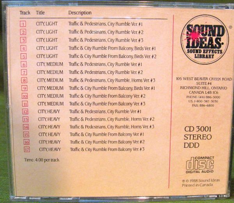Picture of Sound Ideas Sound Effects Library 3000 Series CDs