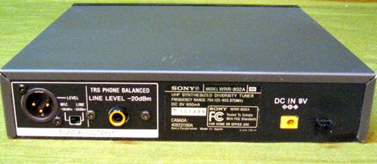 Picture of Sony WRR-802A UHF Synthesized Diversity Tuner