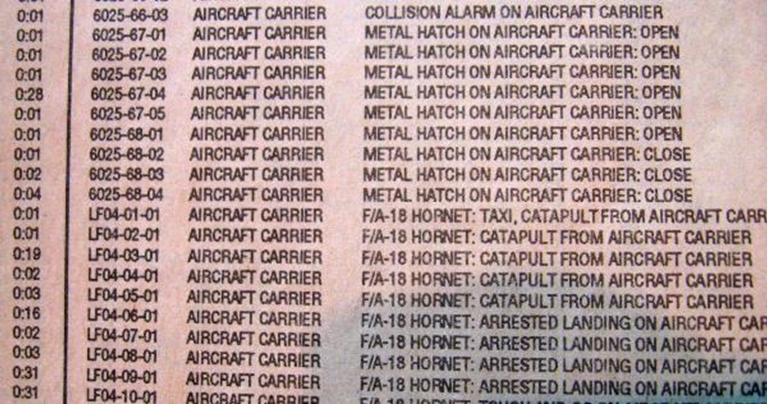 Picture of Sound Ideas Multi Series Track Listings 