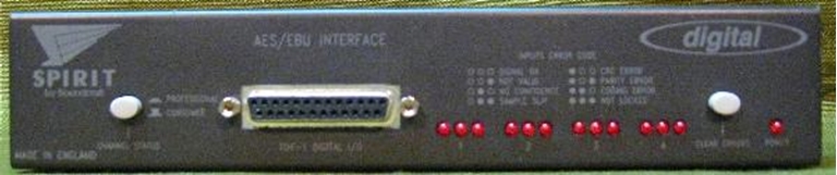 Picture of Spirit by Soundcraft AES/EBU Interface