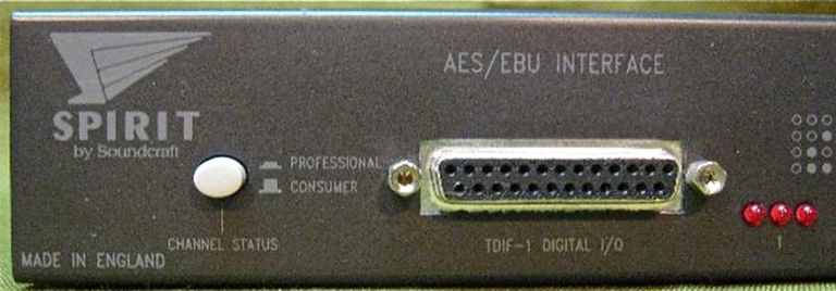 Picture of Spirit by Soundcraft AES/EBU Interface