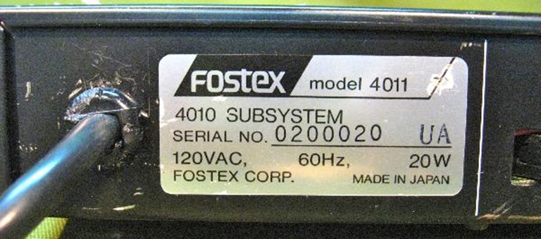 Picture of Fostex Model 4011 Time Code Gen/Reader