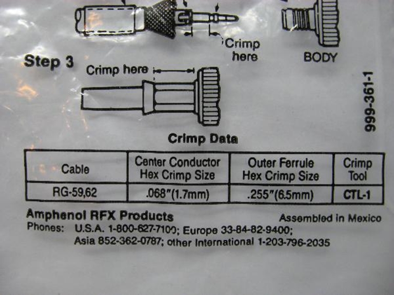 Picture of Amphenol 31-321-RFX1 BNC Connectors