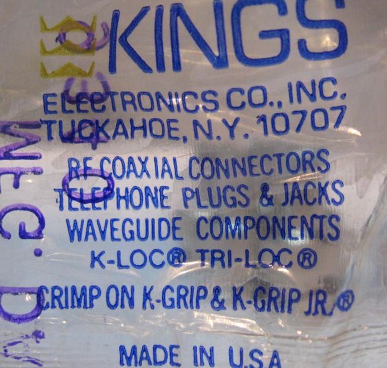 Picture of Kings KC 59-465 Male BNC Plugs