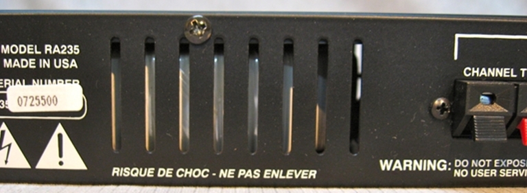 Picture of Rolls RA235 Power Amplifier