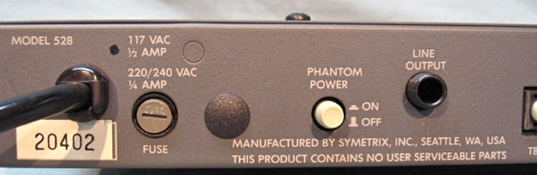 Picture of Symetrix 528 Vocal Processor, sn20402
