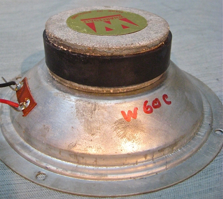 Picture of Wharfedale 4" Midrange, from W60c cabinet