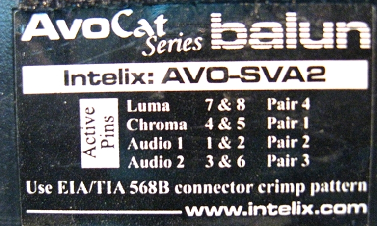 Picture of Intellix AVO-SVA2 CATx Balun