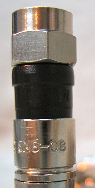 Picture of PPC EX6-08 RG6 Fitting