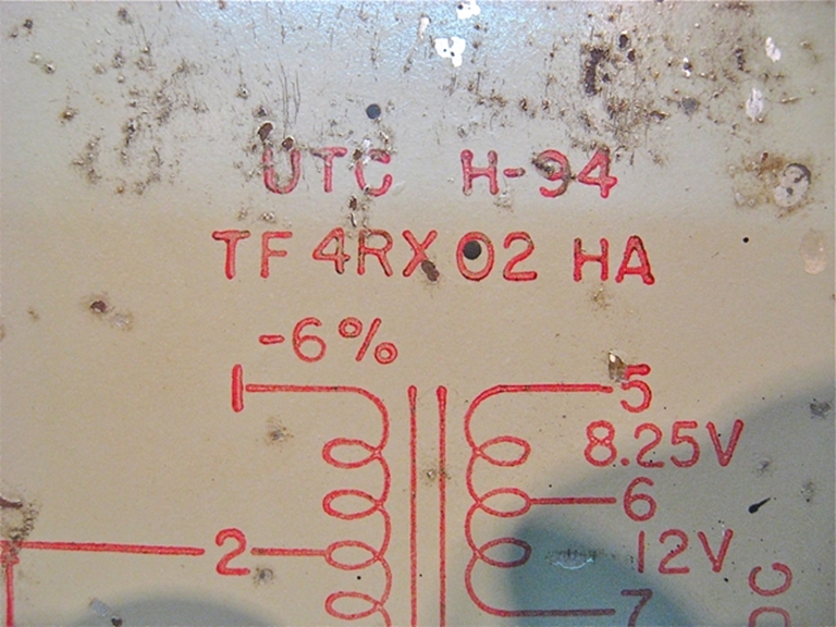 Picture of UTC H-94 Power Supply transformer