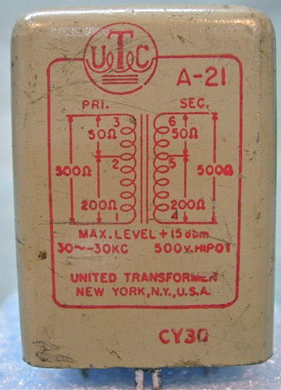 Picture of UTC  A-21 Matching Transformer