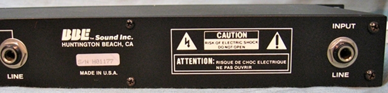 Picture of BBE Model 411 Sonic maximizer sn H01177