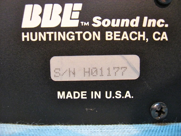 Picture of BBE Model 411 Sonic maximizer sn H01177