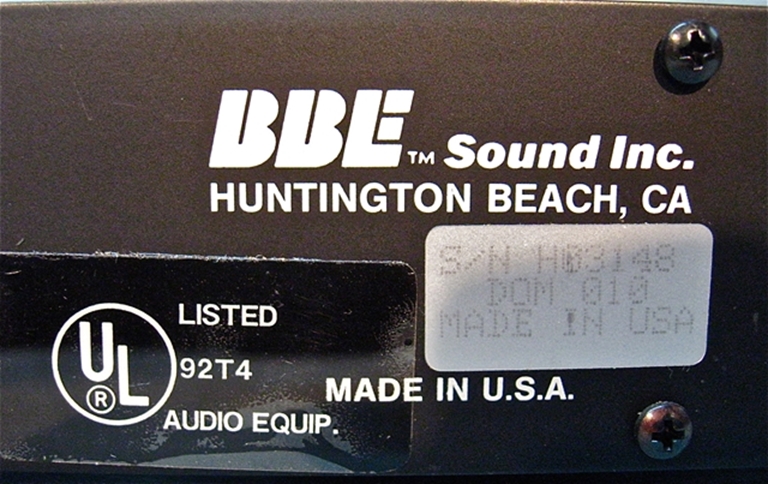 Picture of BBE Model 411 Sonic maximizer sn H03148