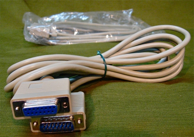 Picture of 10' 15 Pin, D Shell, Male to Female Cables, new.