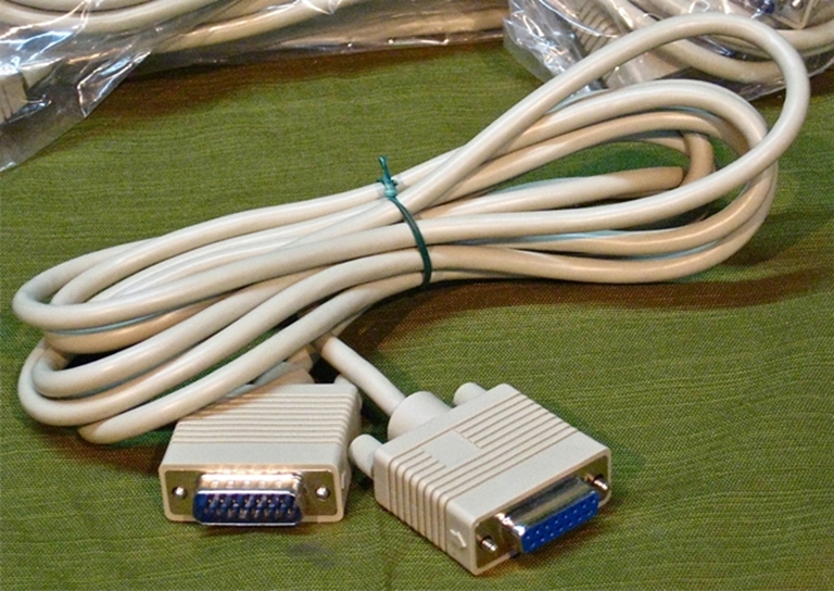 Picture of 10' 15 Pin, D Shell, Male to Female Cables, new.