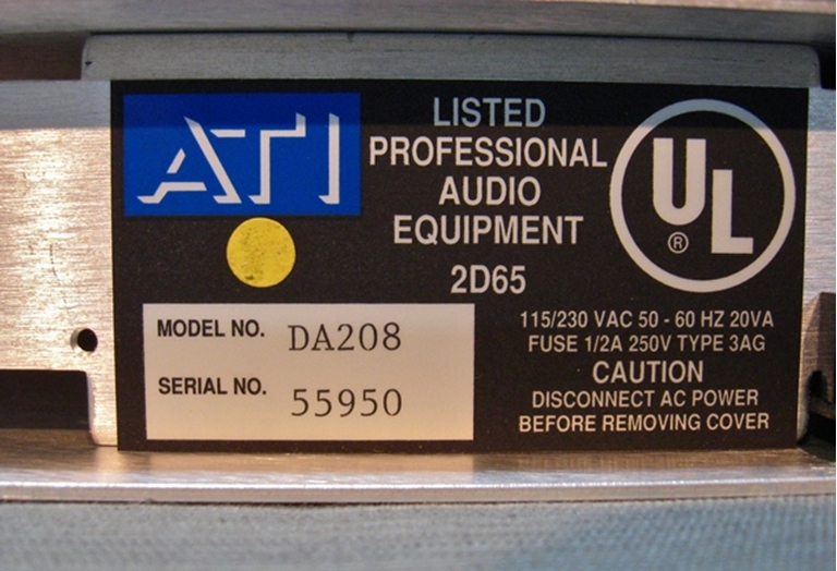 Picture of ATI DA208 Dual Distribution Amplifier, sn55950