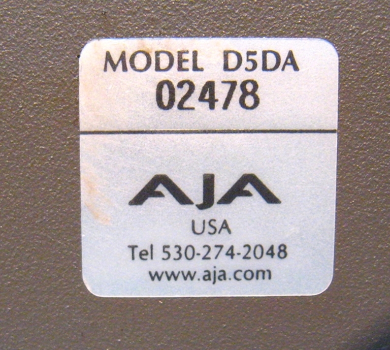 Picture of AJA Model D5DA SDI DA, sn02478