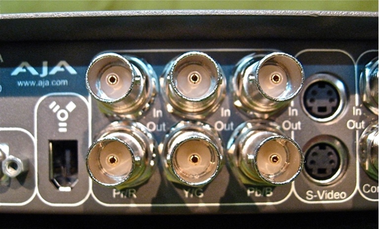 Picture of Aja Io LA, Video Capture Breakout Boxes.  Call for Close Out Pricing!