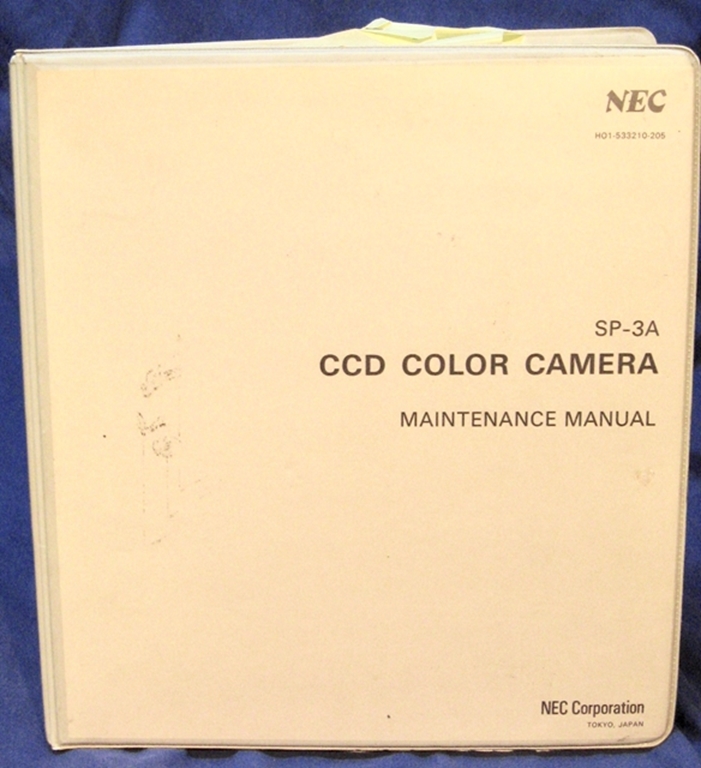 Picture of NEC SP-3 CCD Camera Manual