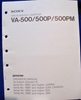 Picture of Sony VA-500 Maintenance Manual 1st Edition (Revised 5)