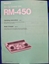 Picture of Sony RM-450 Operation Manual pn3-786-085-21(1)