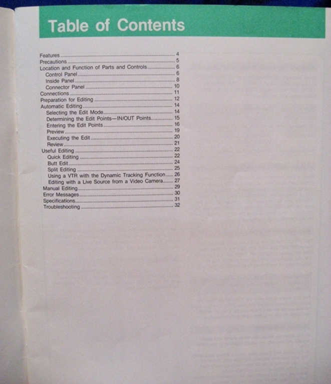 Picture of Sony RM-450 Operation Manual pn3-786-085-21(1)