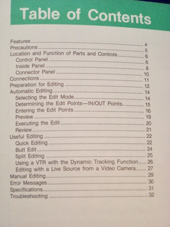 Picture of Sony RM-450 Operation Manual pn3-786-085-21(1)