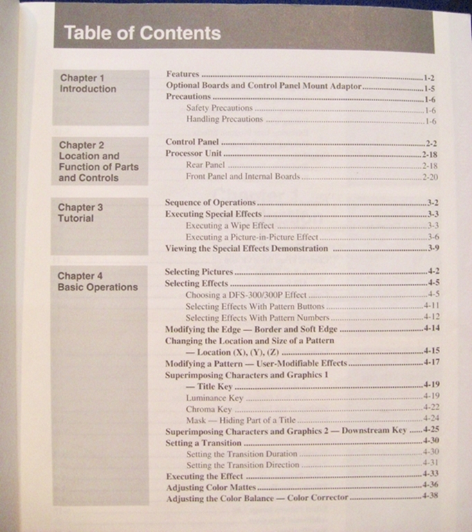 Picture of Sony DFS-300/300P Operating Instructions pn3-798-124-23(1)