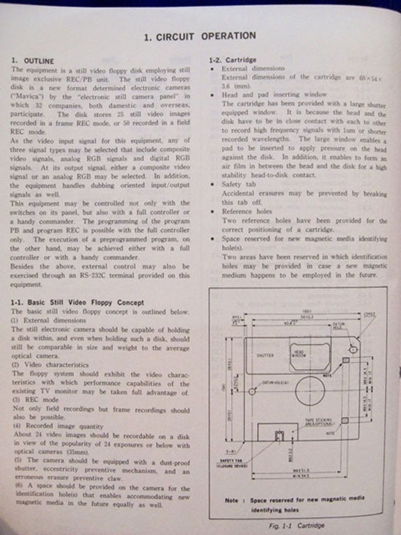 Picture of Sony MVR-5500 Operation Manual
