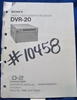 Picture of Sony DVR-20 Operation Manual 1st Edition