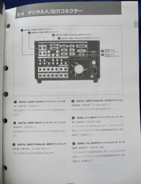 Picture of Sony DVR-20 Operation Manual 1st Edition
