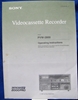 Picture of Sony PVW-2800 Operating Instructions Manual