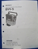 Picture of Sony BVV-5 Operation Manual, 1st Ed, (Revised 3) 