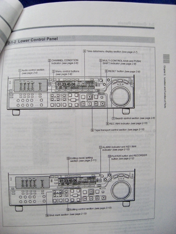 Picture of Sony HDW-2000/M2000/M2000P Operation Manual 1st Edition (Revised 4)
