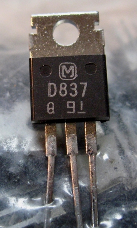 Picture of Panasonic 2SD837Q Transistors, NOS, 100/bag