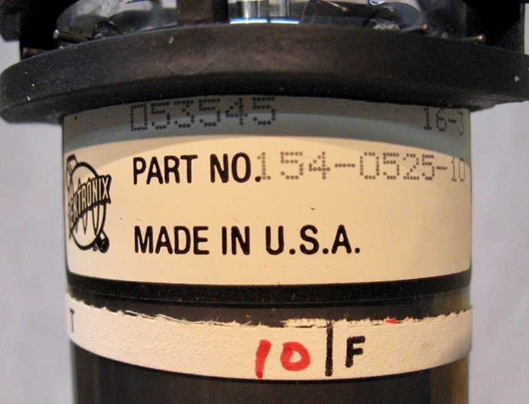 Picture of Tektronix 154-0525-10, CRT, NOS, original packing.